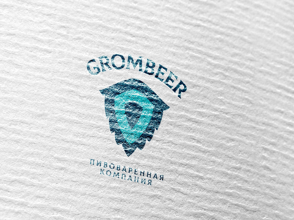 GromBeer — логотип для крафтовой пивоварни, проект ERMA