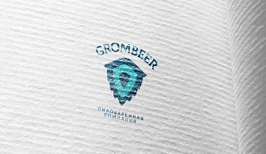 GromBeer — логотип для крафтовой пивоварни, проект ERMA